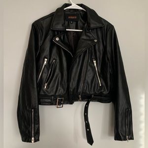 Faux leather jacket